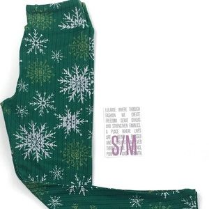 Lularoe Holiday Leggings, Size Kids S/M & Tween